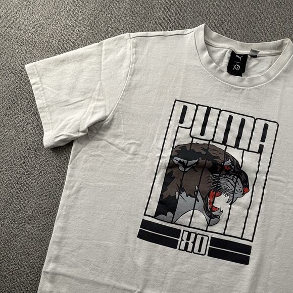 Puma XO Shirt Adult Medium White Short Sleeve Active Casual Men's - Picture 2 of 14